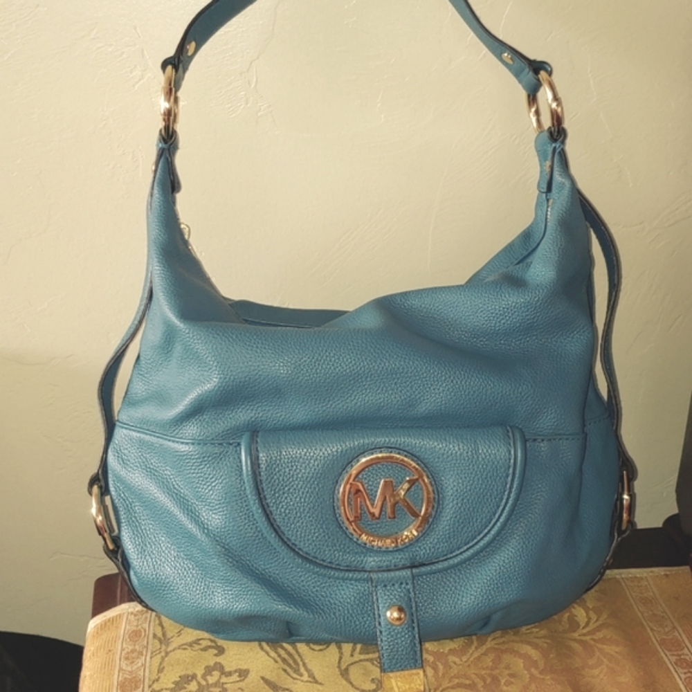 Michael Kors Teal Blue purse